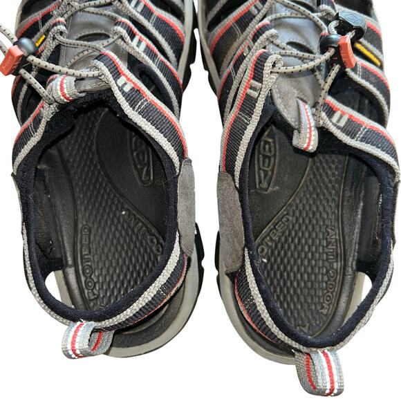 KEEN Men\'s Newport H2 sandals men’s 14 gray black red main image 6